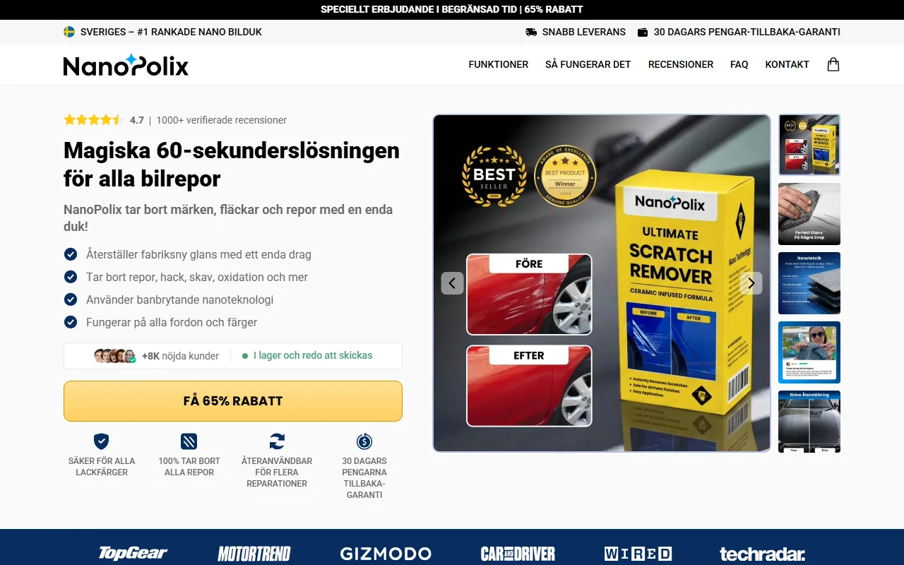NanoPolix Nanoduk - Officiellt Sverige-erbjudande